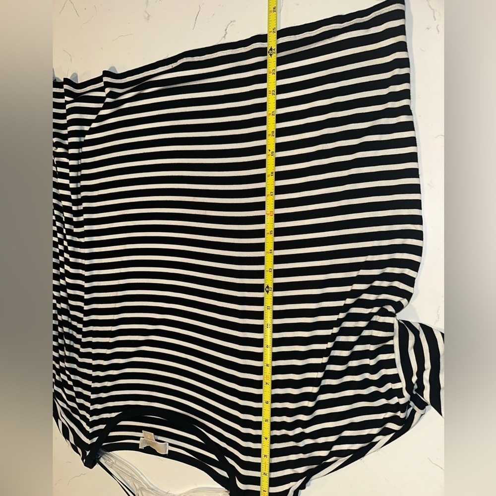 Michael Kors Sailor Striped Top Womens Black & White Medium - Picture 6 of 6